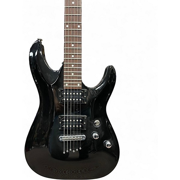 Used Schecter Guitar Research Omen 6 Black Solid Body Electric Guitar