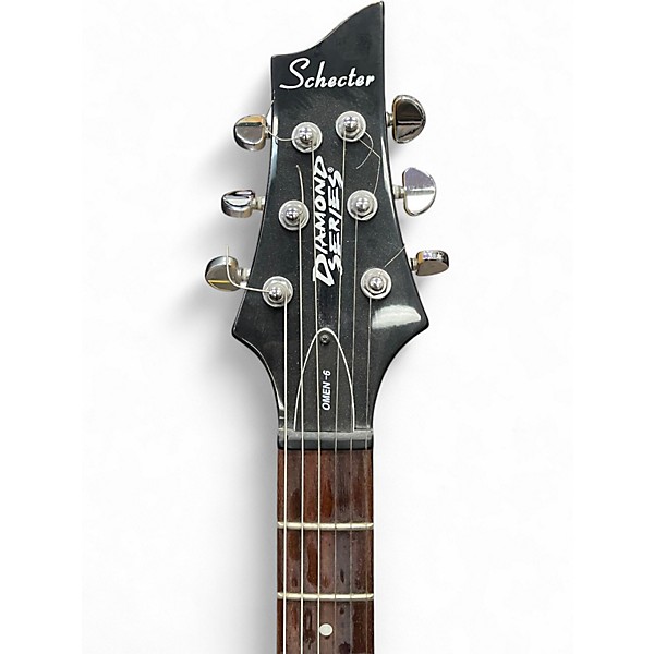 Used Schecter Guitar Research Omen 6 Black Solid Body Electric Guitar
