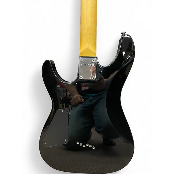 Used Schecter Guitar Research Omen 6 Black Solid Body Electric Guitar