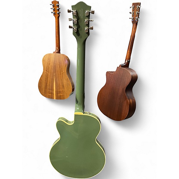 Used Gretsch Guitars G6659T Green Hollow Body Electric Guitar