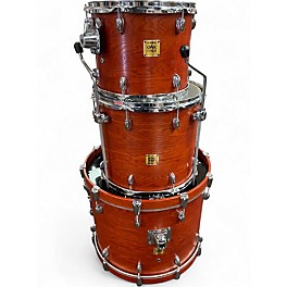 Used Yamaha 3 Piece Oak Custom Sedona Red Matte Drum Kit