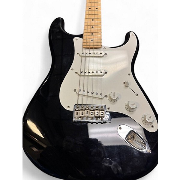 Used Fender Artist Series Eric Clapton Stratocaster Black Solid Body Electric Guitar