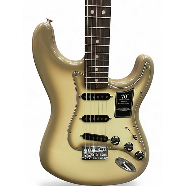 Used 2024 Fender 70TH ANNIVERSARY VINTERA II ANTIQUA STRATOCASTER Antigua Solid Body Electric Guitar