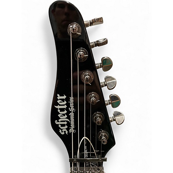 Used Schecter Guitar Research SUNSET DELUXE FR Black Solid Body Electric Guitar