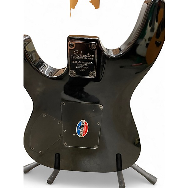 Used Schecter Guitar Research SUNSET DELUXE FR Black Solid Body Electric Guitar