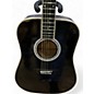 Used Esteban AL-100 Black Acoustic Electric Guitar