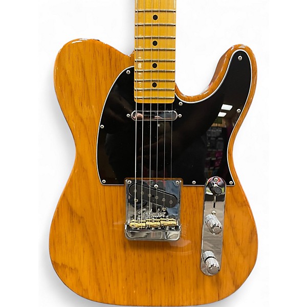 Used 2021 Fender American Professional II Roasted PineTelecaster Natural Solid Body Electric Guitar