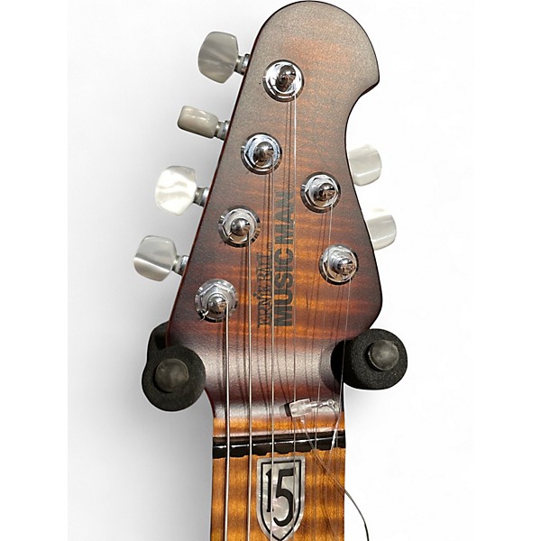 Used Ernie Ball Music Man JP15 John Petrucci Signature Sahara Burst Solid Body Electric Guitar