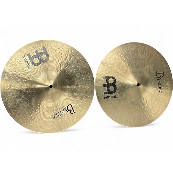 Used MEINL 15in Byzance Medium Hi Hat Pair Cymbal