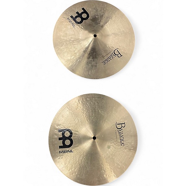 Used MEINL 14in Byzance Medium Hi Hat Pair Cymbal