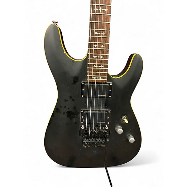 Used Schecter Guitar Research OMEN 6 FR Flat Black Solid Body Electric Guitar