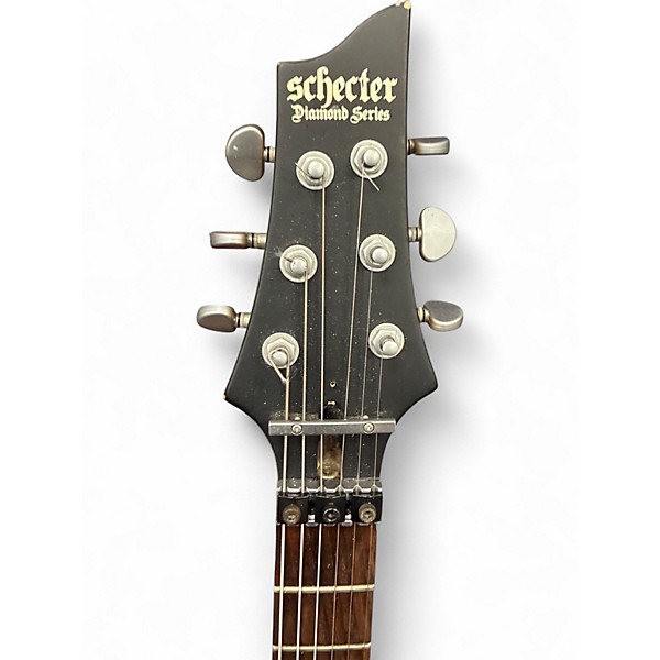 Used Schecter Guitar Research OMEN 6 FR Flat Black Solid Body Electric Guitar