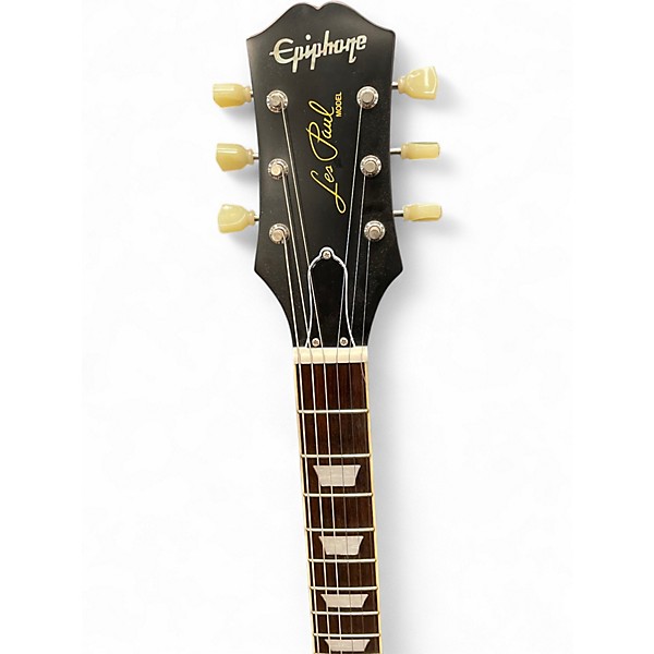 Used Epiphone 1959 Reissue Les Paul Standard Aged Dark Burst Solid Body Electric Guitar