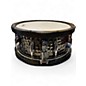 Used Gretsch Drums 14in HAMMERED BLACK STEEL W/ WOOD HOOPS BLACK Drum