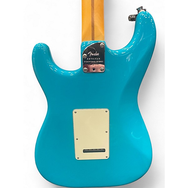 Used Fender American Professional II Stratocaster miami blue Solid Body Electric Guitar