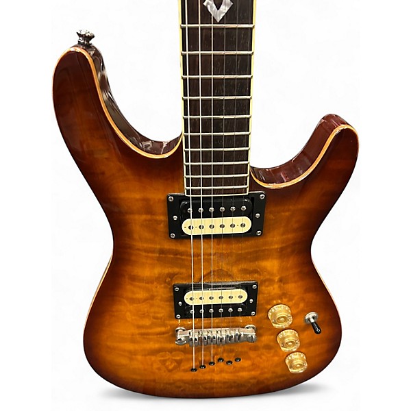 Used Ibanez SZ520QM-GAB GOLD AMBER BURST Solid Body Electric Guitar