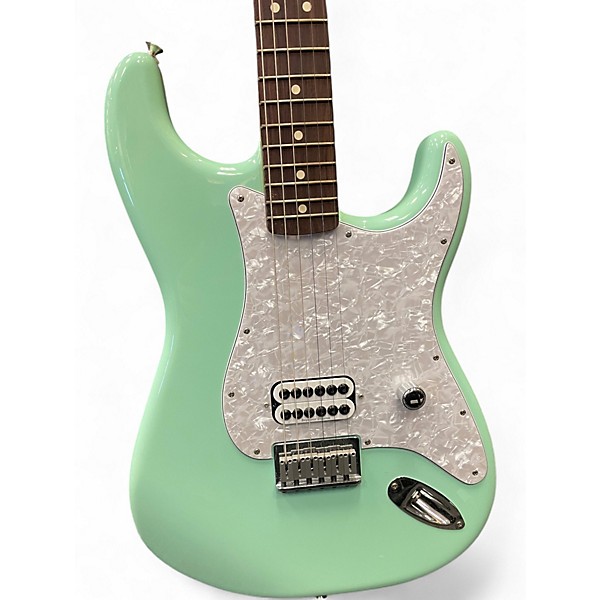 Used Fender Tom Delonge Signature Stratocaster Surf Green Solid Body Electric Guitar