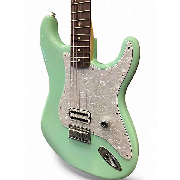 Used Fender Tom Delonge Signature Stratocaster Surf Green Solid Body Electric Guitar