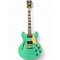 Used 2020 D'Angelico MALANIE FAYE DELUXE DC LE METALLIC SURF GREEN Hollow Body Electric Guitar thumbnail
