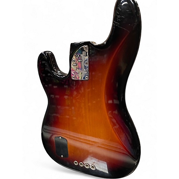 Used Fender American Deluxe Precision Bass 3 Tone Sunburst Electric Bass Guitar