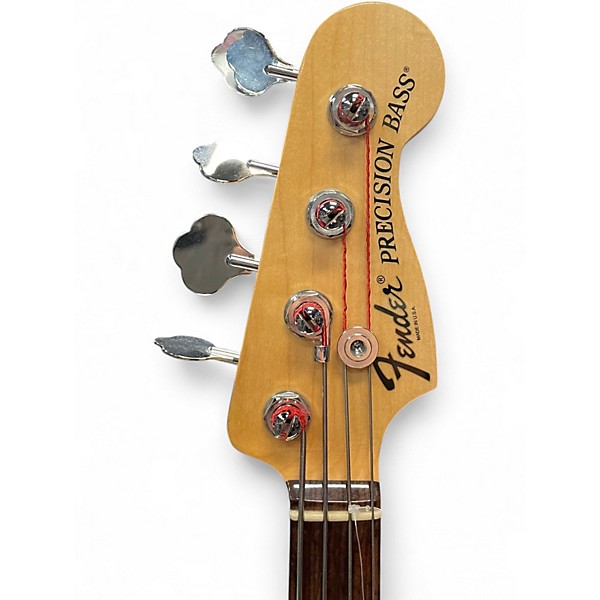 Used Fender American Deluxe Precision Bass 3 Tone Sunburst Electric Bass Guitar