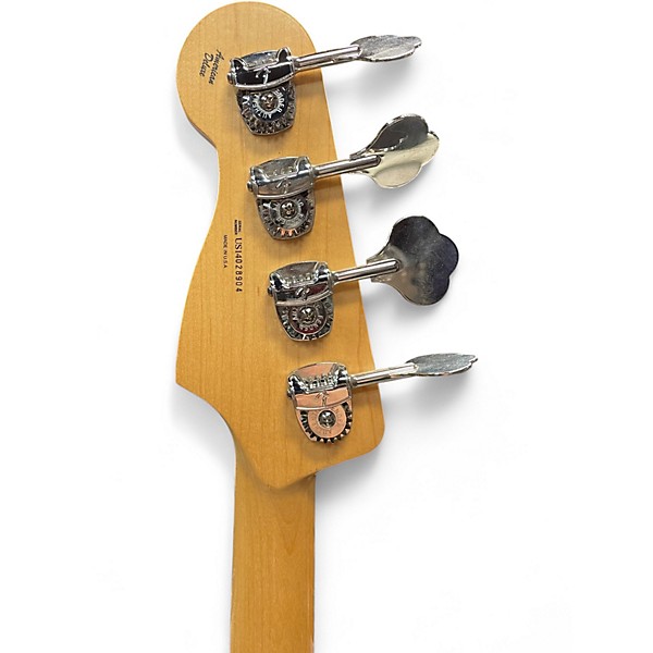 Used Fender American Deluxe Precision Bass 3 Tone Sunburst Electric Bass Guitar