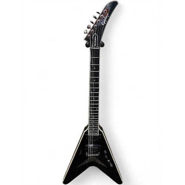 Used Epiphone Dave Mustaine Black Sparkle Solid Body Electric Guitar