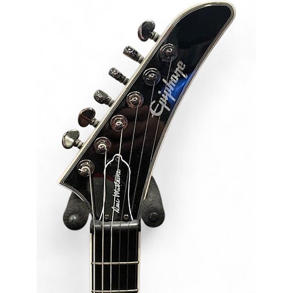 Used Epiphone Dave Mustaine Black Sparkle Solid Body Electric Guitar