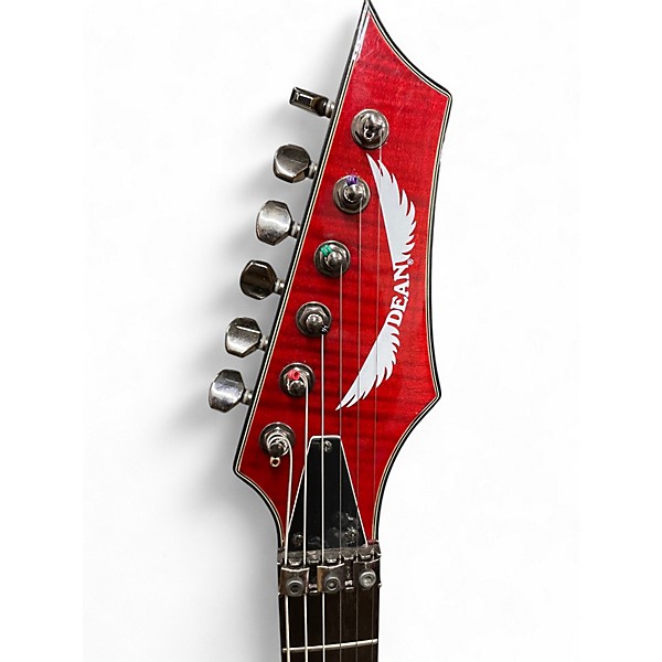 Used Dean C350F Red Solid Body Electric Guitar