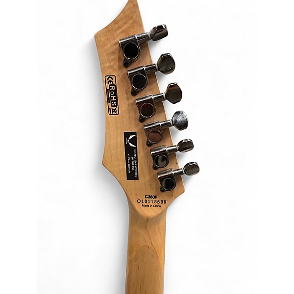 Used Dean C350F Red Solid Body Electric Guitar