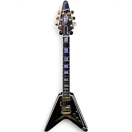 Used Gibson Custom Shop Flying V Black Solid Body Electric Guitar