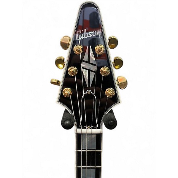 Used Gibson Custom Shop Flying V Black Solid Body Electric Guitar