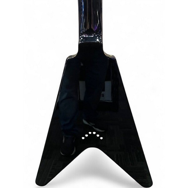 Used Gibson Custom Shop Flying V Black Solid Body Electric Guitar