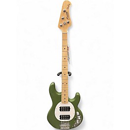 Used Sterling by Music Man Sub 4 Green Electric Bass Guitar