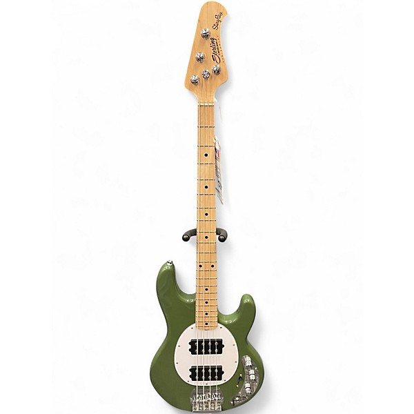 Used Sterling by Music Man Sub 4 Green Electric Bass Guitar
