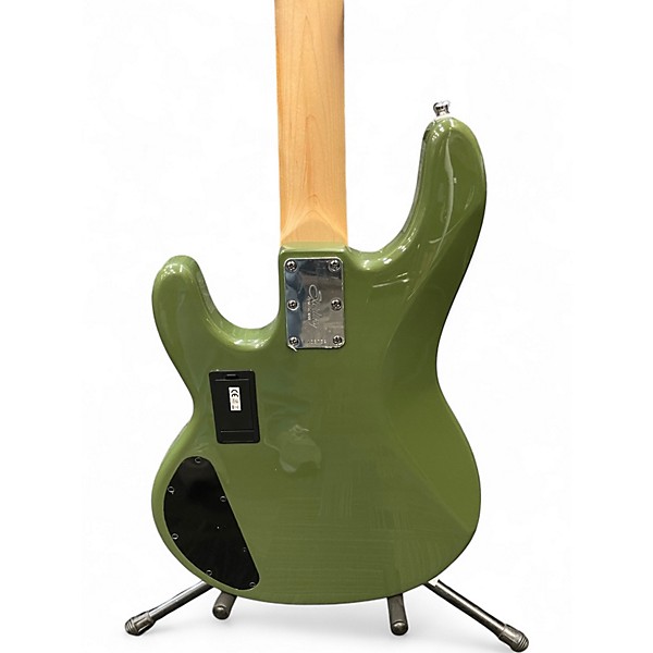Used Sterling by Music Man Sub 4 Green Electric Bass Guitar