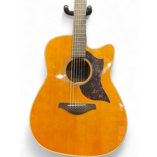 Used Yamaha A1M Worn Natural Acoustic Electric Guitar