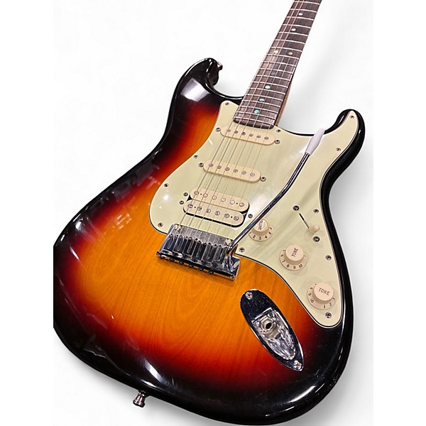 Used 2007 Fender American Deluxe Stratocaster HSS 3 Color Sunburst Solid Body Electric Guitar