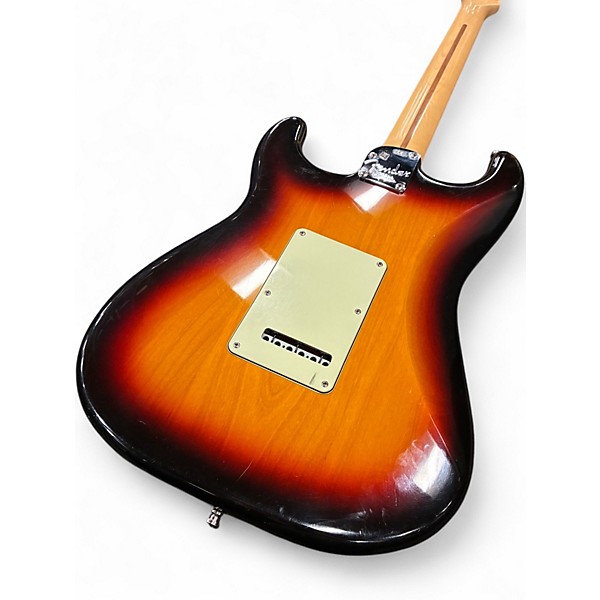 Used 2007 Fender American Deluxe Stratocaster HSS 3 Color Sunburst Solid Body Electric Guitar
