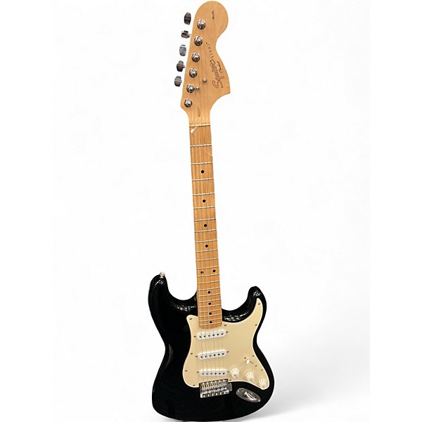 Used Squier Affinity Stratocaster Black Solid Body Electric Guitar