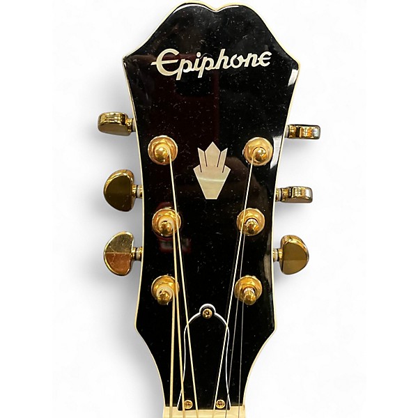 Used Epiphone J-200CE Black Acoustic Electric Guitar
