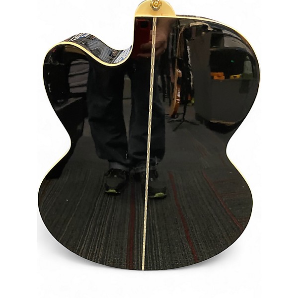 Used Epiphone J-200CE Black Acoustic Electric Guitar