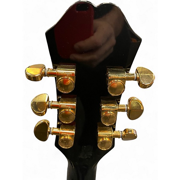 Used Epiphone J-200CE Black Acoustic Electric Guitar