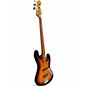 Used Fender Jaco Pastorius Signature Relic Jazz Bass 3 Tone Sunburst Electric Bass Guitar