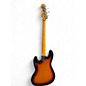 Used Fender Jaco Pastorius Signature Relic Jazz Bass 3 Tone Sunburst Electric Bass Guitar