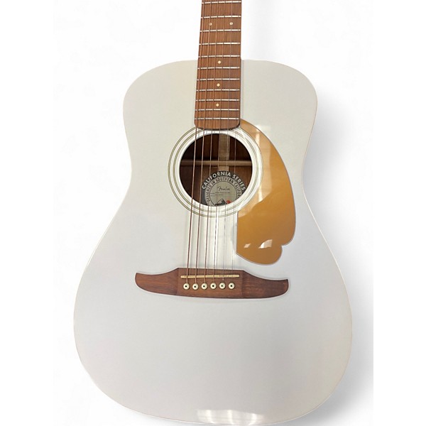 Used Fender MALIBU PLAYER WHITE Acoustic Electric Guitar