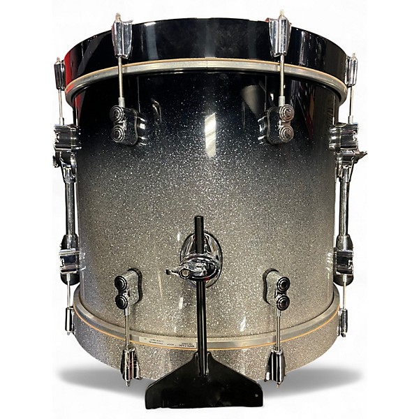 Used PDP by DW 3 Piece Concept Series Silver to Black Fade Drum Kit