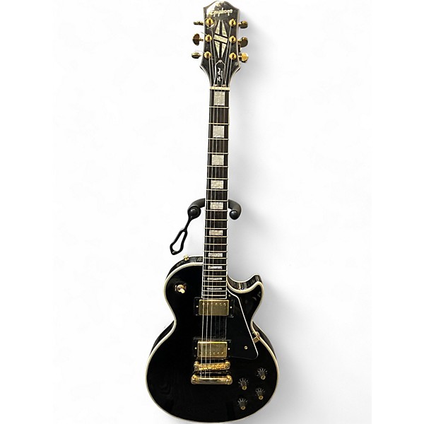 Used Epiphone Les Paul Custom Black Solid Body Electric Guitar