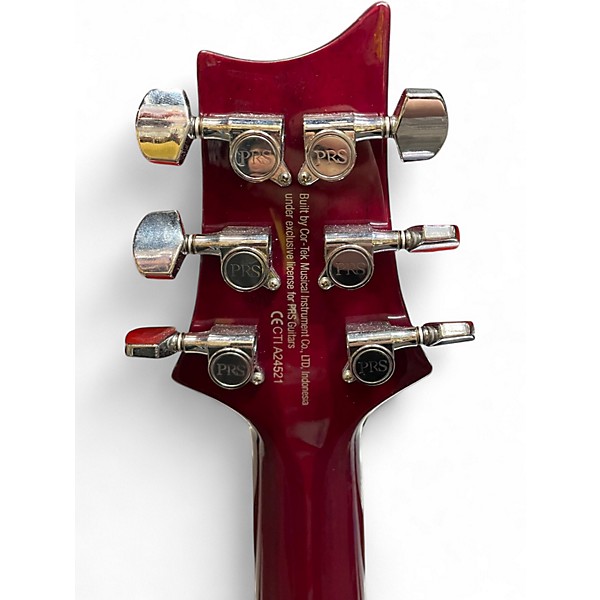 Used PRS SE Standard 24 Trans Red Solid Body Electric Guitar