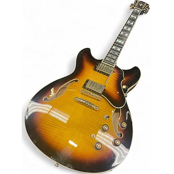 Used Ibanez AS153A Artstar 2 SUNBURST Hollow Body Electric Guitar
